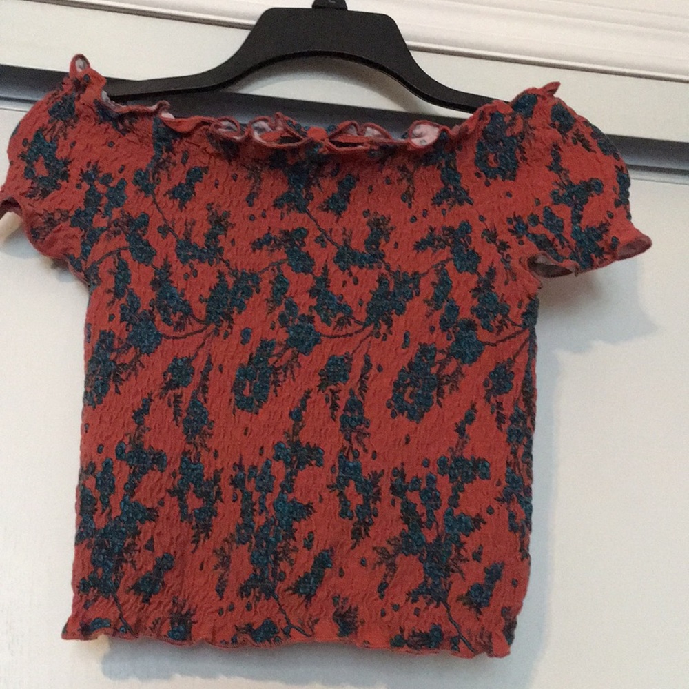 Off the shoulder crop top